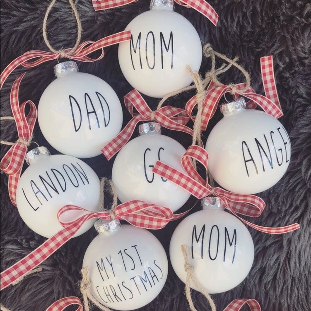 Rae Run inspired Christmas Ornaments